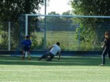 Laatste training S.K.N.W.K. JO11-1JM van seizoen 2022-2023 (partijtje tegen de ouders) (182/221)